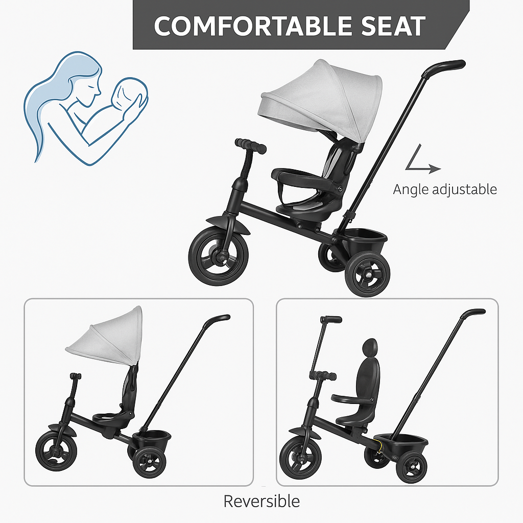 Cuddle Cove™  Quad kids 4-in-1 Tricycle